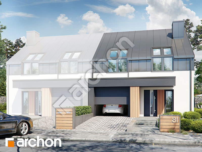 Проект будинку ARCHON+ Будинок в нарцисах 2 (Б) Вид 1