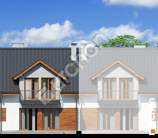 Дворовий фасад Будинок в клематисах 9 (С) вер. 3