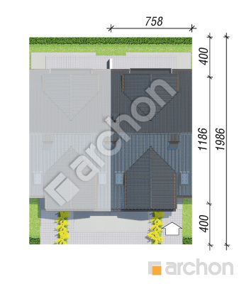 Проект дома ARCHON+ Дом в клематисах 9 (С) вер. 3 Ситуація