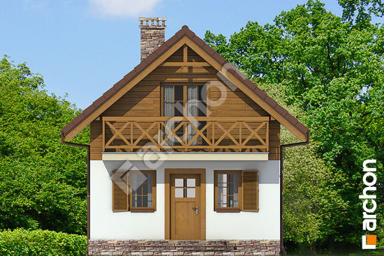 Передній фасад Літній будиночок в крокусах вер.2