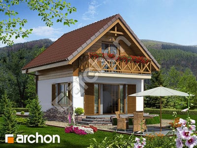 Проект дома ARCHON+ Летний домик в крокусах вер.2 