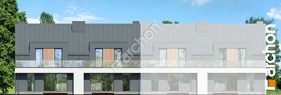 Дворовой фасад Дом в клематисах 27 (Р2Б)