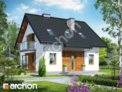 Проект дома ARCHON+ Дом в бруснике 4 