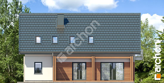 Дворовой фасад Дом в гвоздиках 3