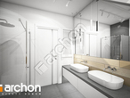 Проект будинку ARCHON+ Будинок у гвоздиках 3 візуалізація ванни (візуалізація 3 від 2)