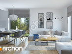Проект дома ARCHON+ Дом в гвоздиках 3 дневная зона (визуализация 1 вид 1)