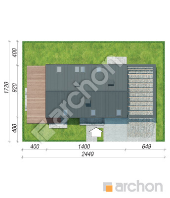 Проект дома ARCHON+ Дом в изопируме 5 (Н) Ситуація