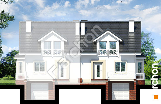 Передній фасад Будинок в ясменнику вер.2