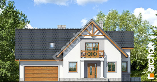 Передній фасад Будинок в абрикосах 2 (Г2)