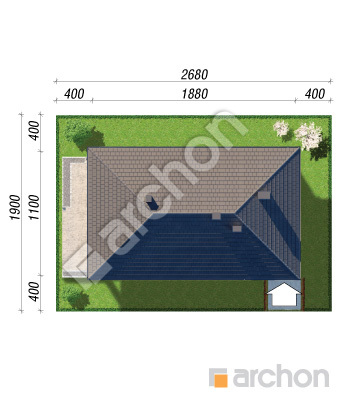Проєкт будинку ARCHON+ Будинок в андромедах 4 Ситуація