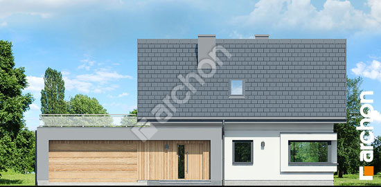 Передний фасад Дом в хлорофитуме 19 (Г2П)