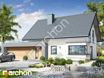 Проєкт будинку ARCHON+ Будинок в хлорофітумі 19 (Г2П) 