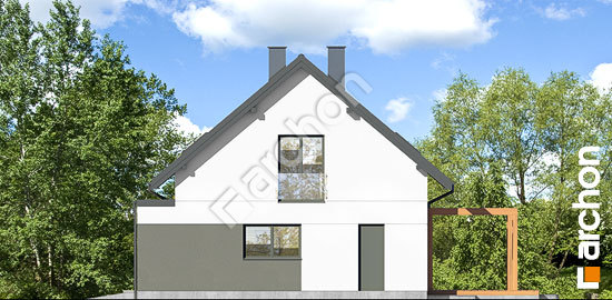 Боковой фасад Дом в многоцветах