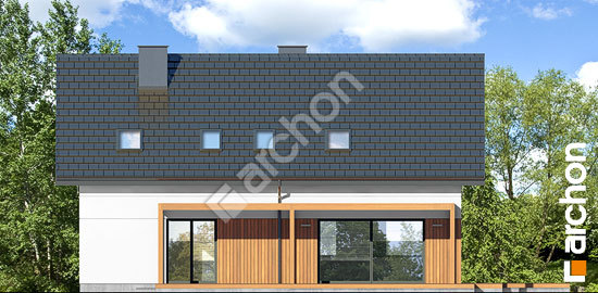 Дворовой фасад Дом в многоцветах