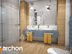 Проект будинку ARCHON+ Будинок в малинівці 4 (Т) візуалізація ванни (візуалізація 3 від 2)