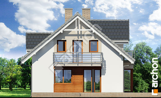 Дворовой фасад Дом в рододендронах 5 (ВНТ)