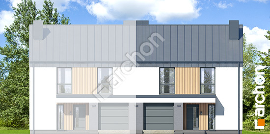 Передний фасад Дом в нарциссах 5 (Б)