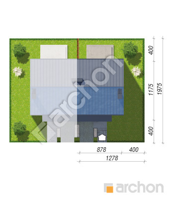 Проєкт будинку ARCHON+ Будинок в нарцисах 5 (Б) Ситуація