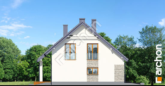 Бочний фасад Будинок в яблонках 12 (Г2)