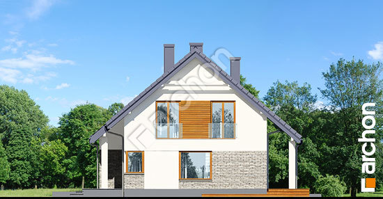 Боковой фасад Дом в яблонках 12 (Г2)