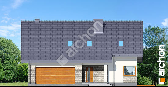 Передній фасад Будинок в яблонках 12 (Г2)