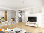 Проект будинку ARCHON+ Будинок в яблонках 12 (Г2) денна зона (візуалізація 1 від 4)