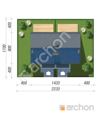 Проєкт будинку ARCHON+ Будинок в аркадіях 4 (Р2) Ситуація