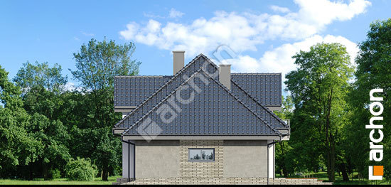 Бочний фасад Будинок в сливах (Г2П)