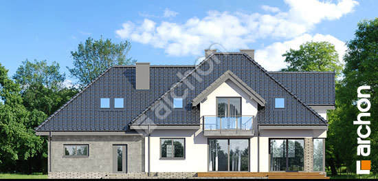 Дворовий фасад Будинок в сливах (Г2П)