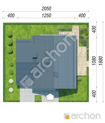 Проект дома ARCHON+ Дом в орлишках (П) Ситуація