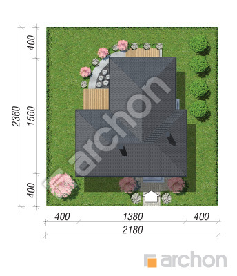 Проект дома ARCHON+ Дом в галах 8 (Е) Ситуація