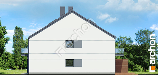 Боковой фасад Дом в фиалках 2 (Р2Б) вер.2