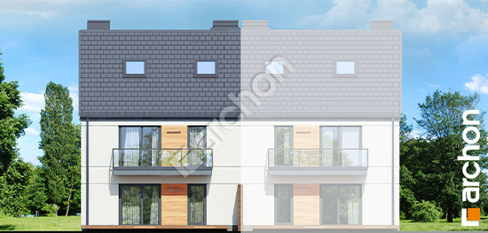 Дворовий фасад Будинок в фіалках 2 (Р2Б) вер.2