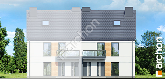 Передній фасад Будинок в фіалках 2 (Р2Б) вер.2