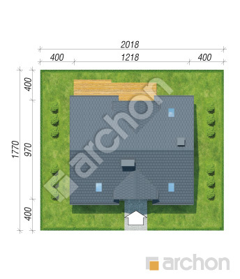 Проект дома ARCHON+ Дом в серебрянках 3 Ситуація