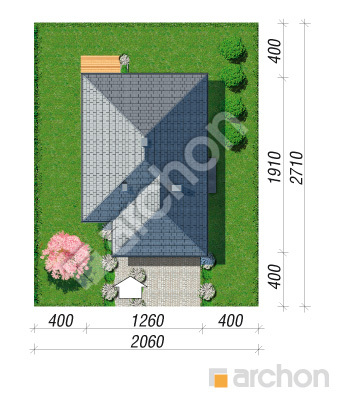 Проект дома ARCHON+  Дом в ренклодах 2 (Г2) Ситуація