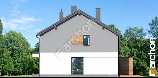 Бочний фасад Будинок в рівіях 4 (Р2) вер.2 