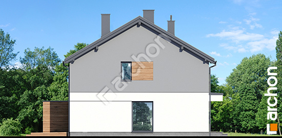 Бочний фасад Будинок в рівіях 4 (Р2) вер.2 