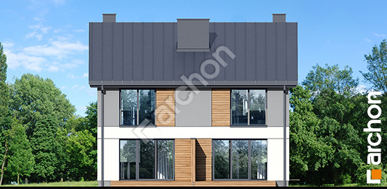 Дворовой фасад Дом в ривиях 4 (Р2) вер.2 