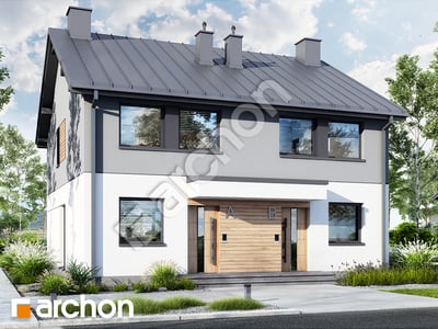 Проект дома ARCHON+ Дом в ривиях 4 (Р2) вер.2  