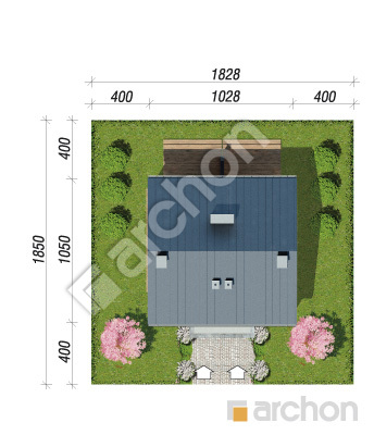 Проєкт будинку ARCHON+ Будинок в рівіях 4 (Р2) вер.2  Ситуація