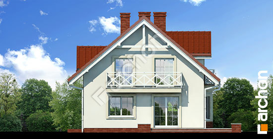 Дворовой фасад Дом в рододендронах (П) вер.2