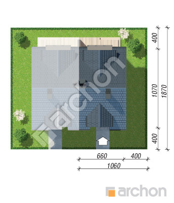 Проєкт будинку ARCHON+ Будинок в клематисах 2 (Б) Ситуація