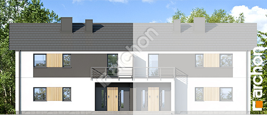 Передній фасад Будинок в халезіях (Р2БА) вер.2