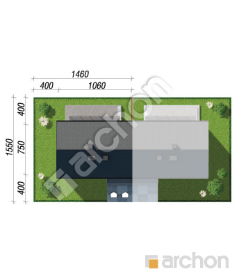 Проєкт будинку ARCHON+ Будинок в халезіях (Р2БА) вер.2 Ситуація