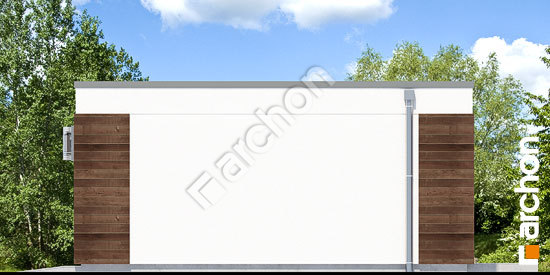 Боковой фасад Г21 - Двухместный гараж 