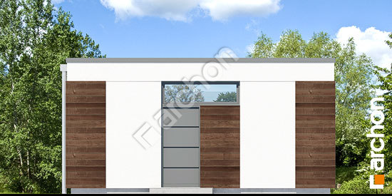 Дворовой фасад Г21 - Двухместный гараж 