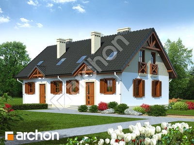 Проєкт будинку ARCHON+ Будинок в брусниці (Р2) вер. 2 