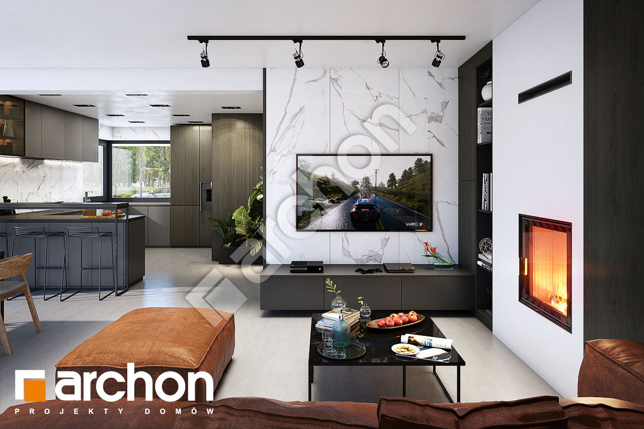 Проект будинку ARCHON+ Будинок в аурорах 12 денна зона (візуалізація 1 від 2)