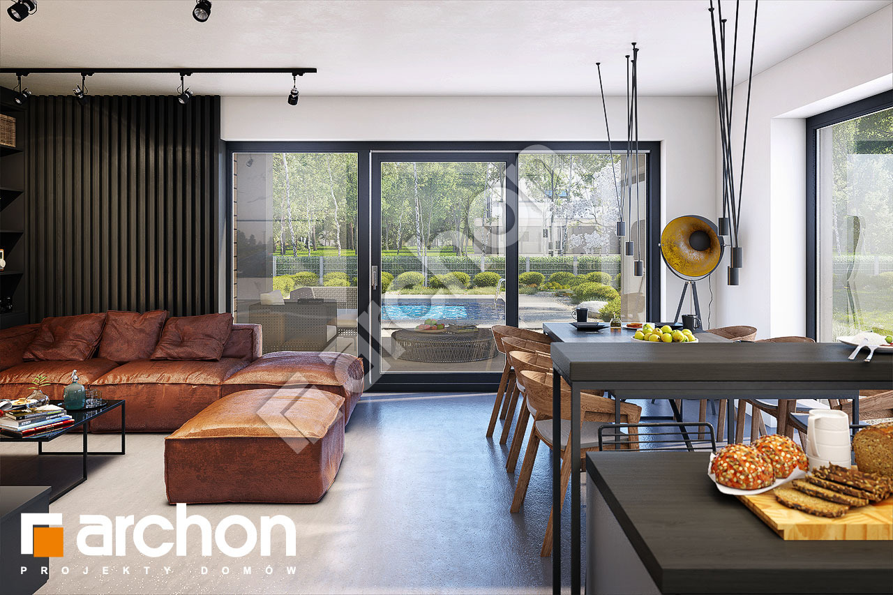 Проект будинку ARCHON+ Будинок в аурорах 12 денна зона (візуалізація 1 від 7)